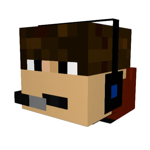 z9000000 Minecraft avatar head, 3D render