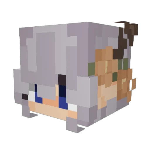 z95k Minecraft avatar head, 3D render