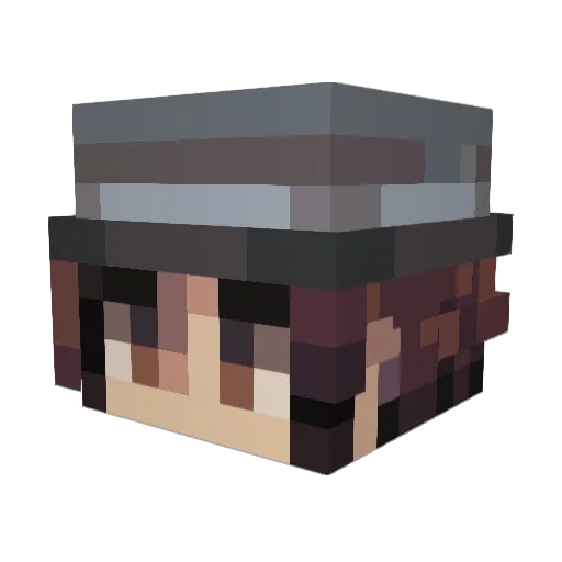 z9sh Minecraft avatar head, 3D render