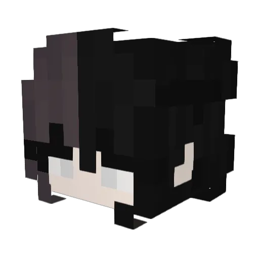 zANNAzT Minecraft avatar head, 3D render