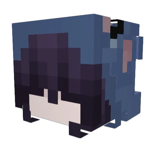 zAbsolutt Minecraft avatar head, 3D render