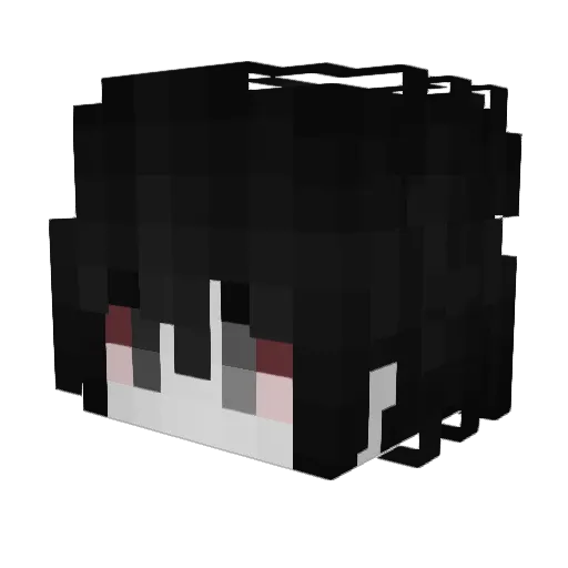 zAdepta Minecraft avatar head, 3D render