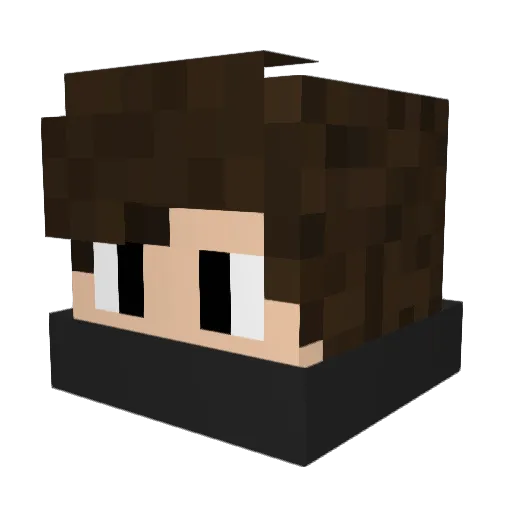 zAkiraPvP Minecraft avatar head, 3D render