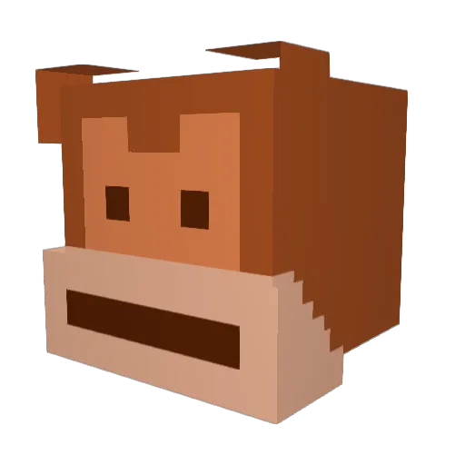 zAleh Minecraft avatar head, 3D render