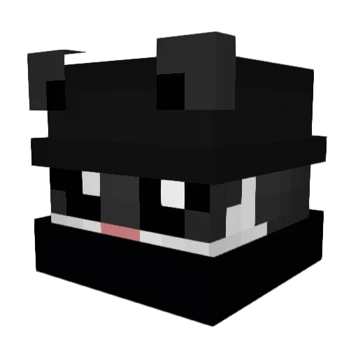 zAlvx Minecraft avatar head, 3D render