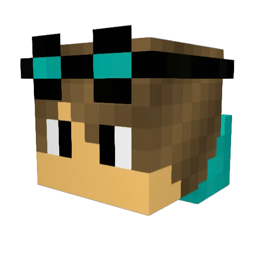 zAngel0z Minecraft avatar head, 3D render