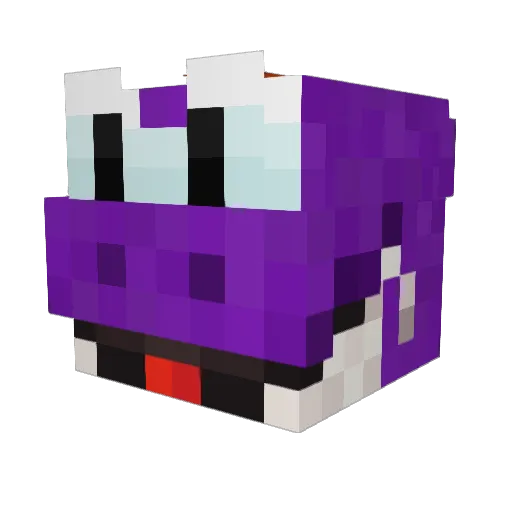 zArabisu Minecraft avatar head, 3D render