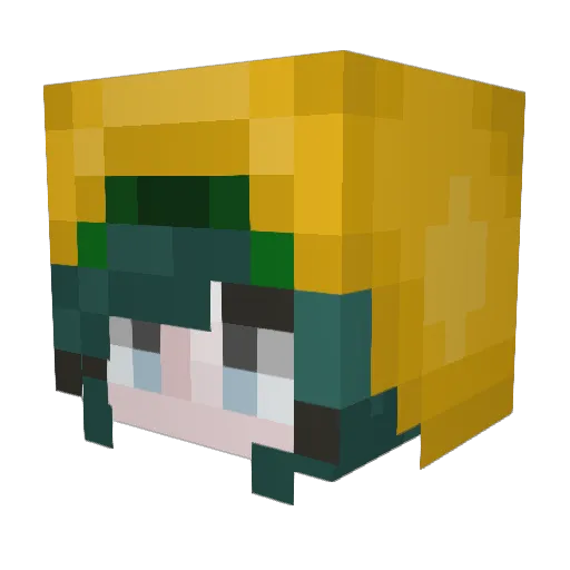 zArmistroed Minecraft avatar head, 3D render