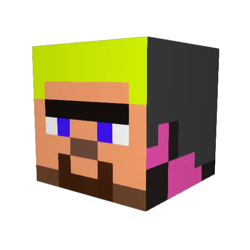 zArwen0 Minecraft avatar head, 3D render