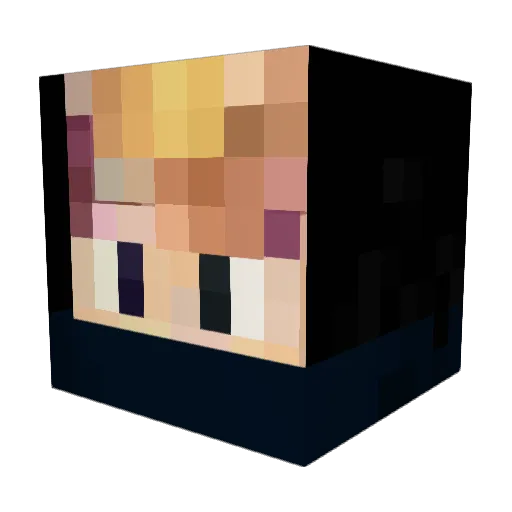 zB3ne Minecraft avatar head, 3D render