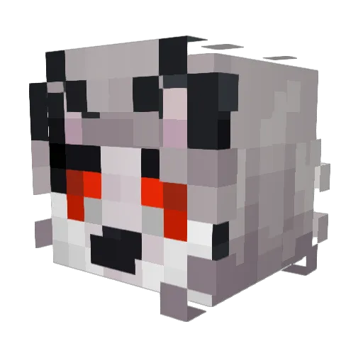 zBEBz Minecraft avatar head, 3D render