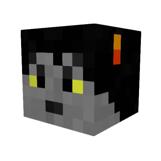 zBW Minecraft avatar head, 3D render