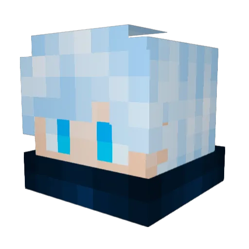zBanter_ Minecraft avatar head, 3D render