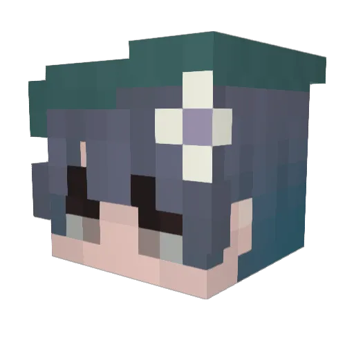 zBardz Minecraft avatar head, 3D render