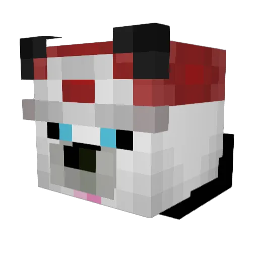 zBazinga Minecraft avatar head, 3D render