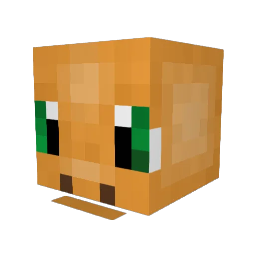 zBiTurbo Minecraft avatar head, 3D render