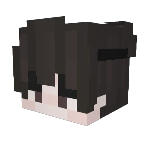 zBkrr Minecraft avatar head, 3D render