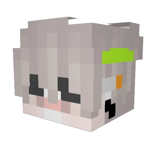 zBlas Minecraft avatar head, 3D render