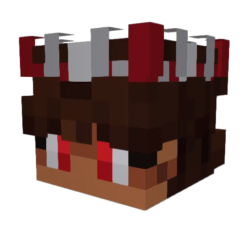 zBlizzqrd Minecraft avatar head, 3D render