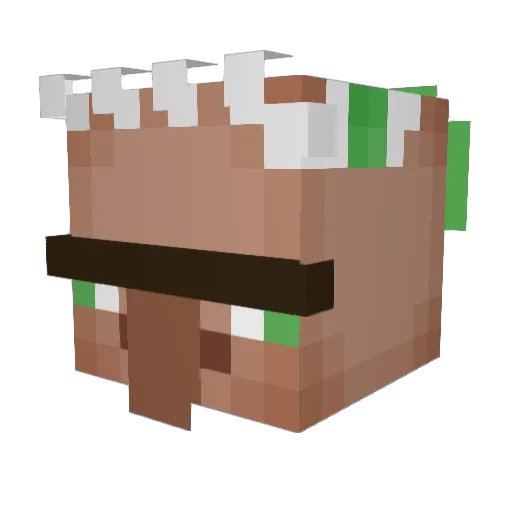 zBloop Minecraft avatar head, 3D render