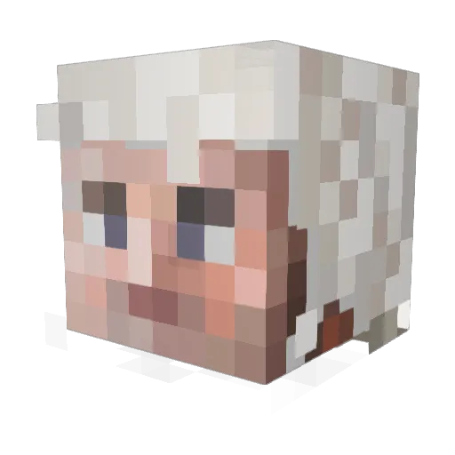 zBoutique Minecraft avatar head, 3D render