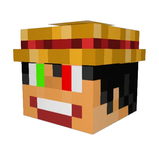 zBreeezy Minecraft avatar head, 3D render