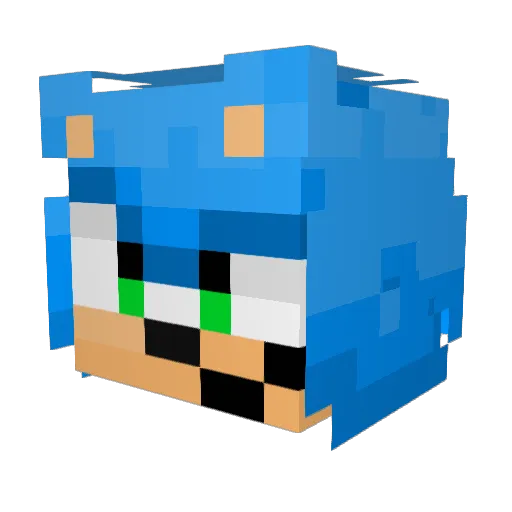 zBrug Minecraft avatar head, 3D render