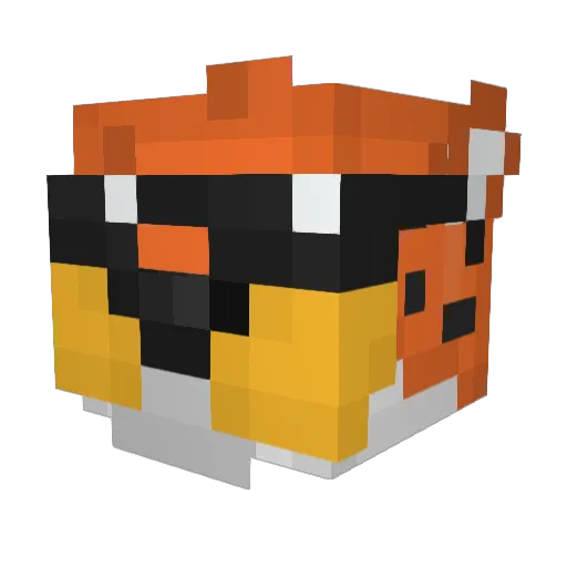 zBughz Minecraft avatar head, 3D render