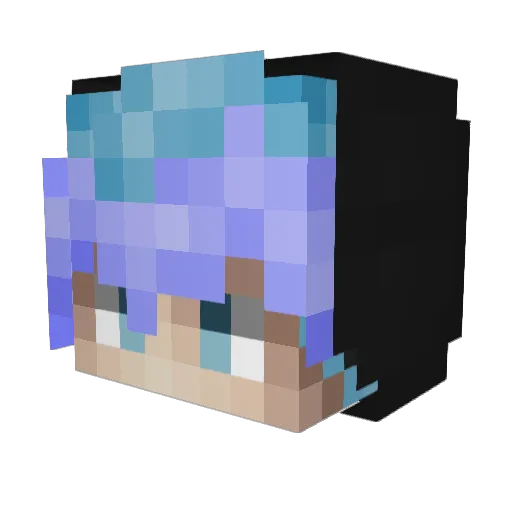 zBxn Minecraft avatar head, 3D render
