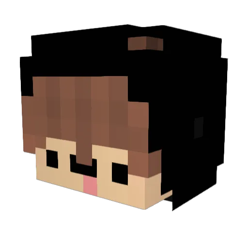 zBxtch Minecraft avatar head, 3D render