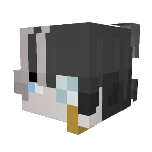 zByPanda Minecraft avatar head, 3D render