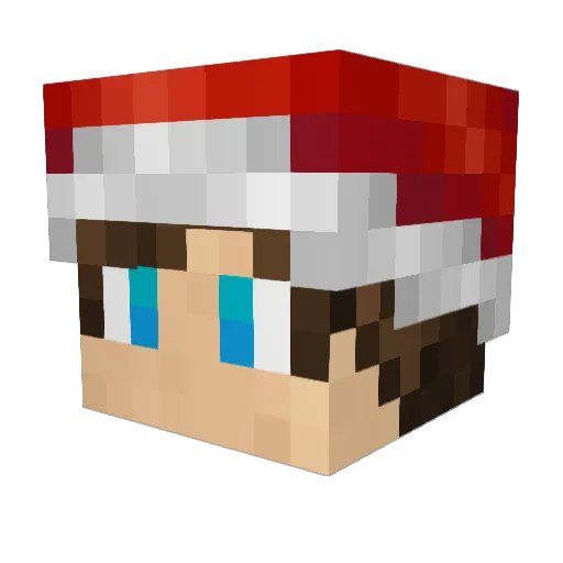 zByteCode Minecraft avatar head, 3D render
