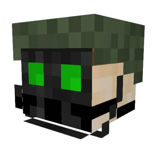 zCarSunx Minecraft avatar head, 3D render