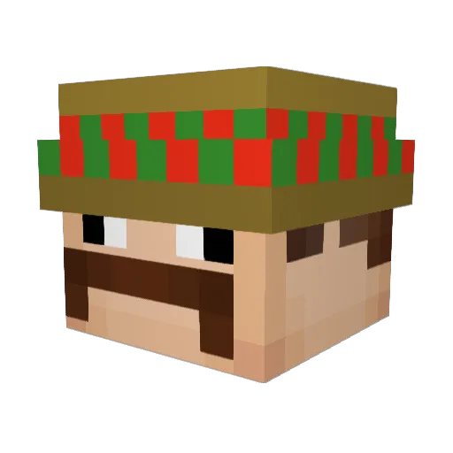 zCheezy Minecraft avatar head, 3D render