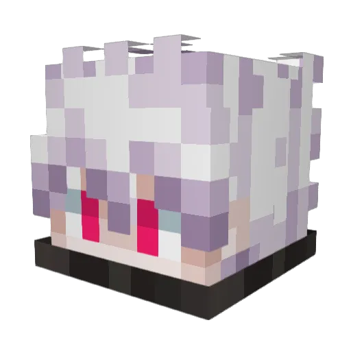 zCorii Minecraft avatar head, 3D render