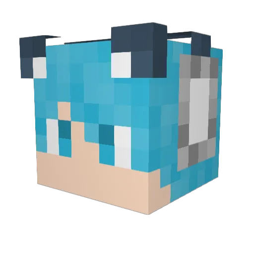 zCriswolfz Minecraft avatar head, 3D render