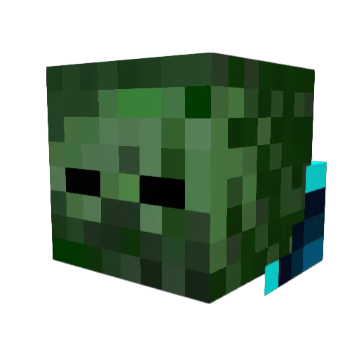 zCritic Minecraft avatar head, 3D render