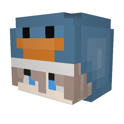 zCrysezQuit Minecraft avatar head, 3D render