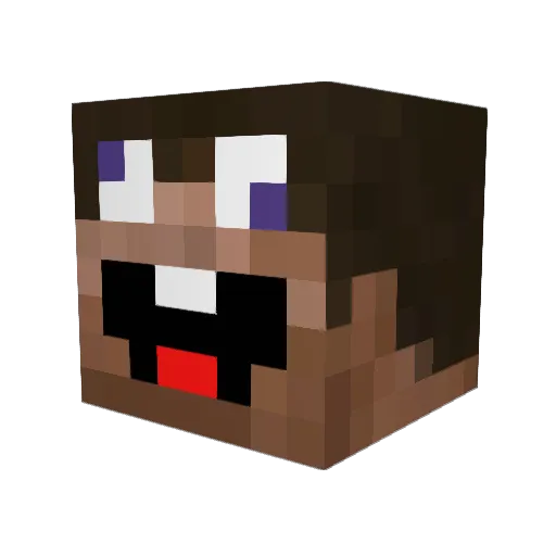 zD0NE Minecraft avatar head, 3D render