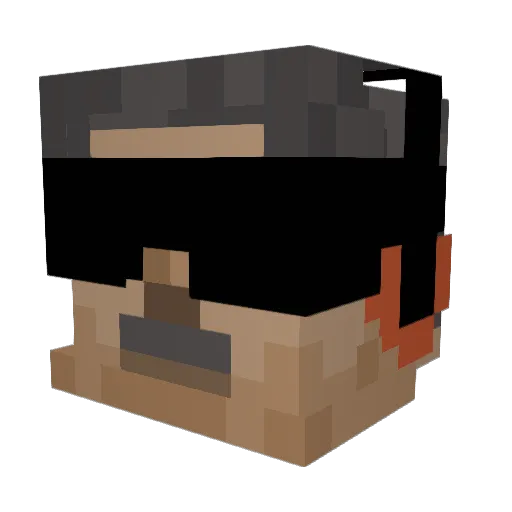 zDandier Minecraft avatar head, 3D render