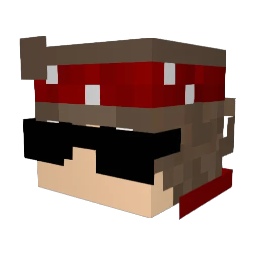 zDanzo_PvP Minecraft avatar head, 3D render