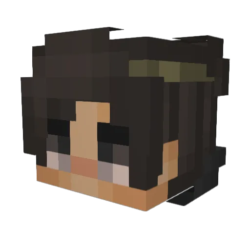 zDarkyyyyyyyyyyy Minecraft avatar head, 3D render