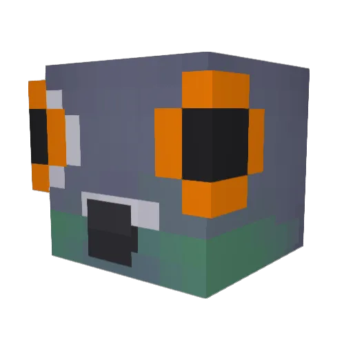 zDavXDz Minecraft avatar head, 3D render