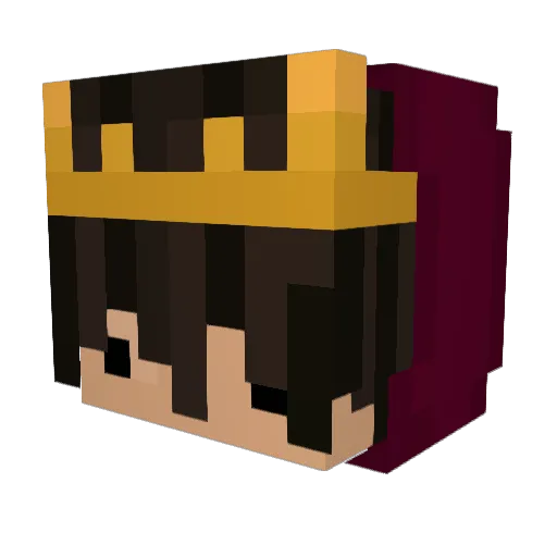 zDavexx Minecraft avatar head, 3D render