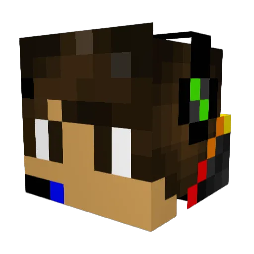zDavidPvP_ Minecraft avatar head, 3D render