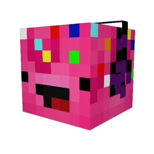 zDemq Minecraft avatar head, 3D render