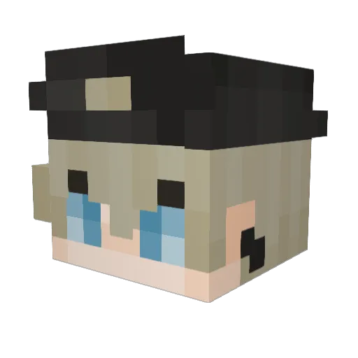 zDevinus Minecraft avatar head, 3D render
