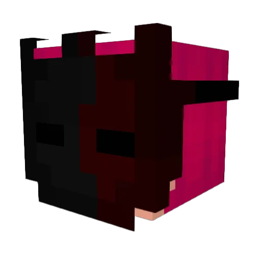 zDevsh Minecraft avatar head, 3D render