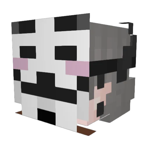 zDk47 Minecraft avatar head, 3D render