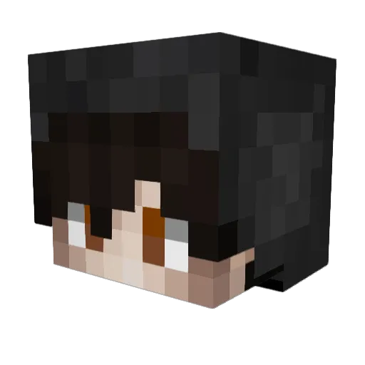 zDomiii Minecraft avatar head, 3D render